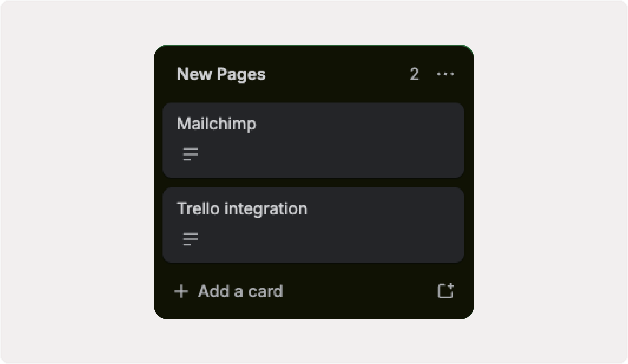 Workflow showing form submissions automatically creating Trello cards