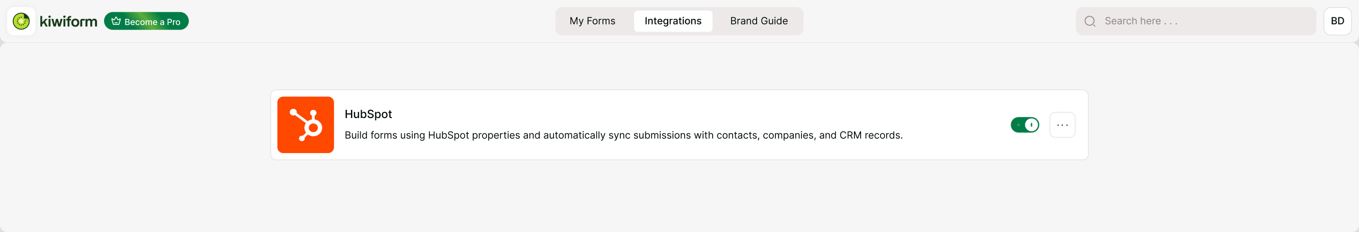 Contact update settings screen