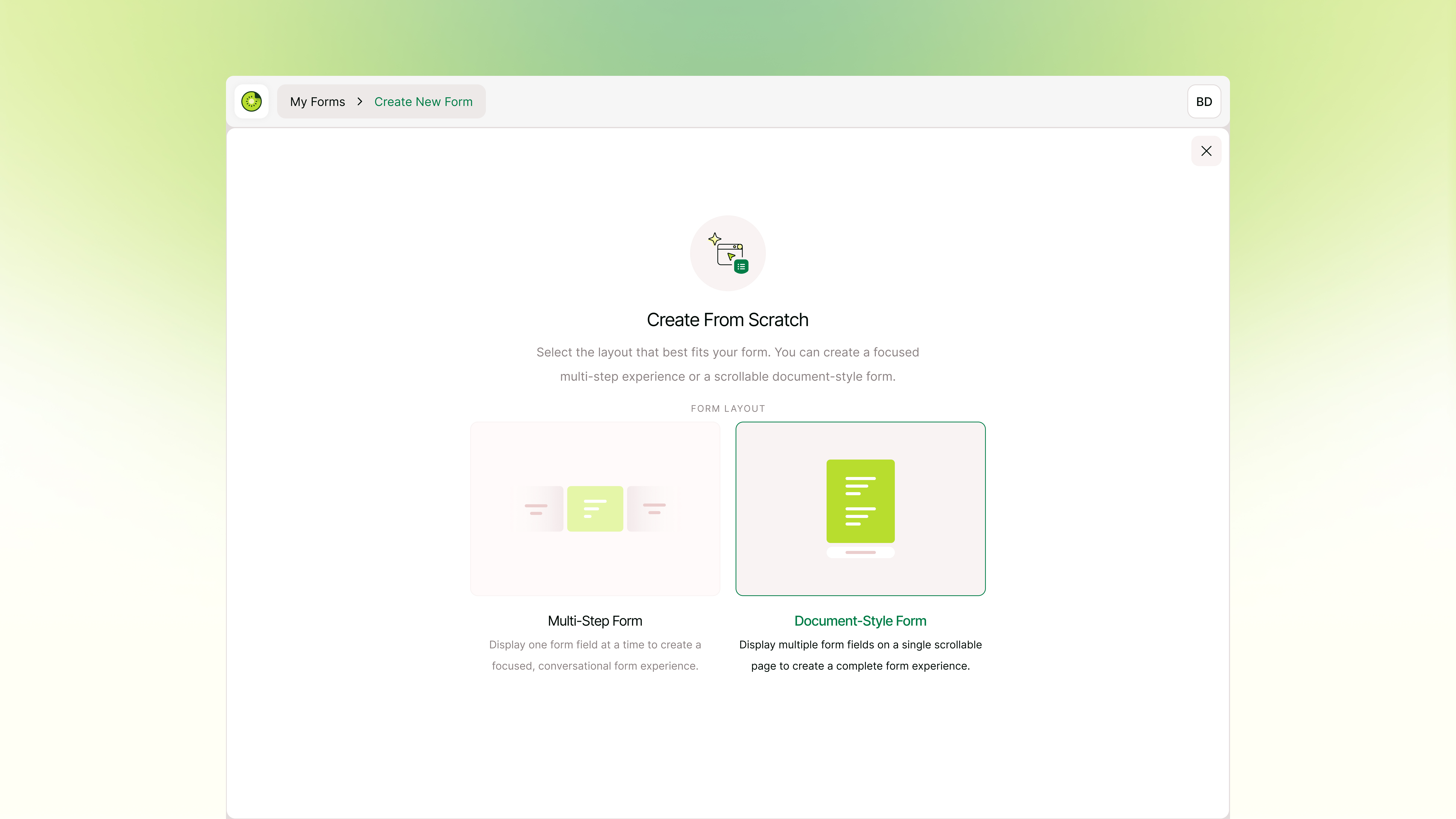Introducing Document-Style Forms for Flexible Form Experiences