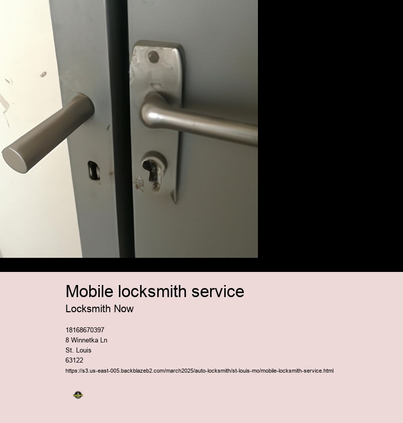 Mobile locksmith service