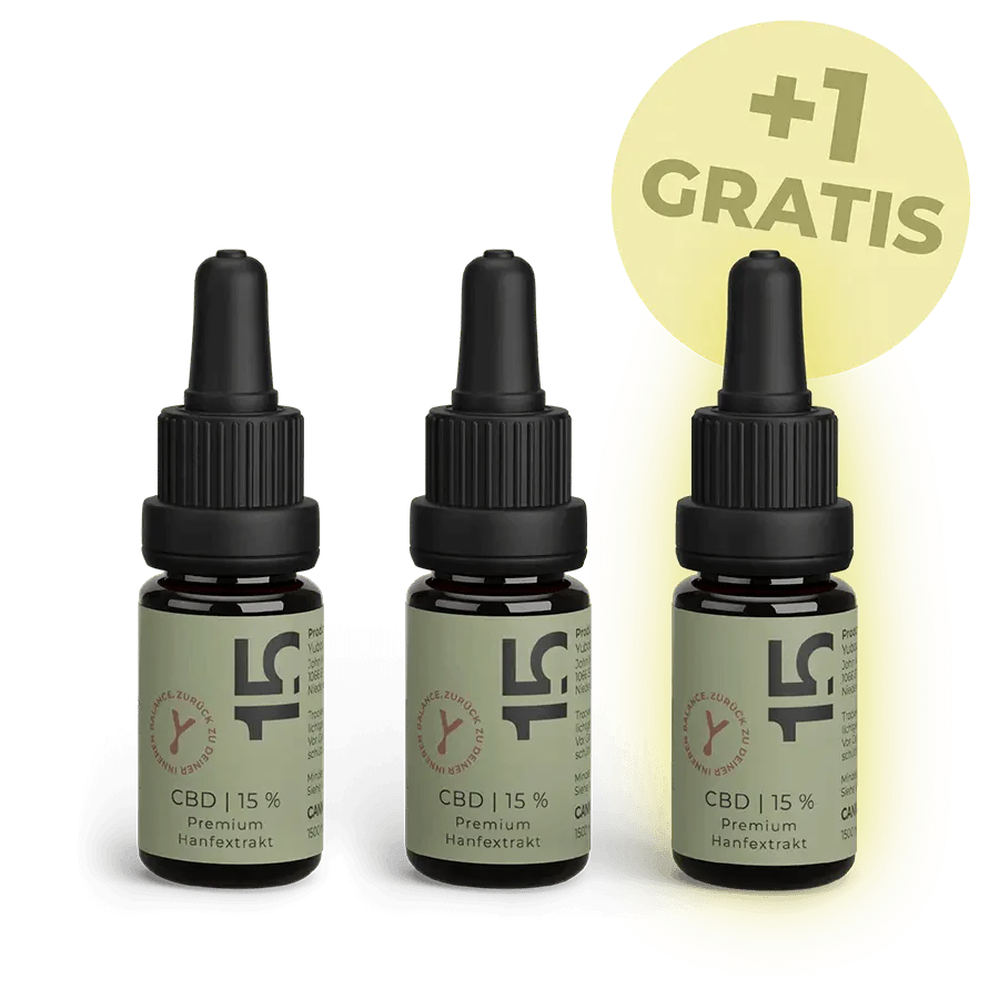 CBD Öl 15% ★ 2+1 GRATIS