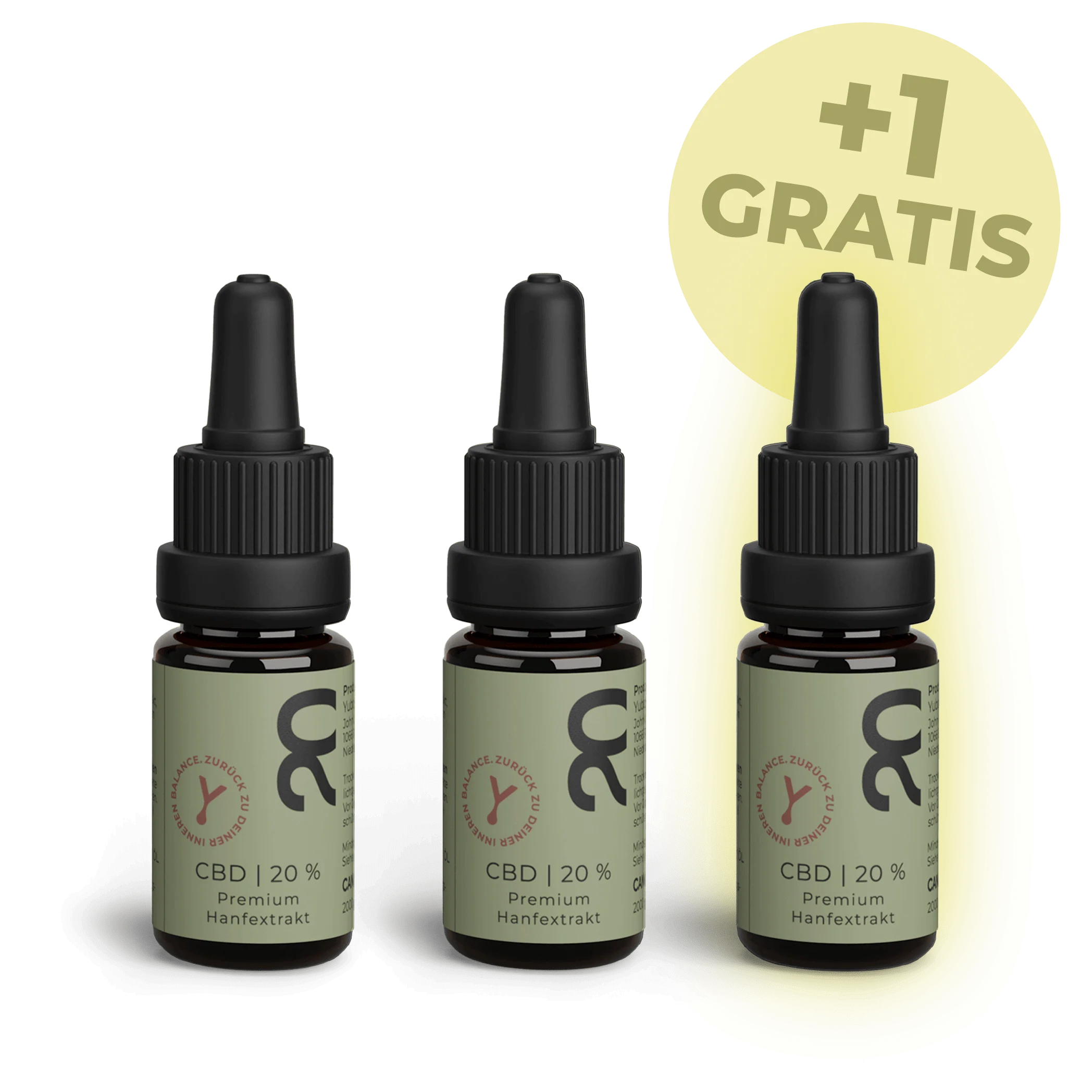 CBD Öl 20% ★ 2+1 GRATIS