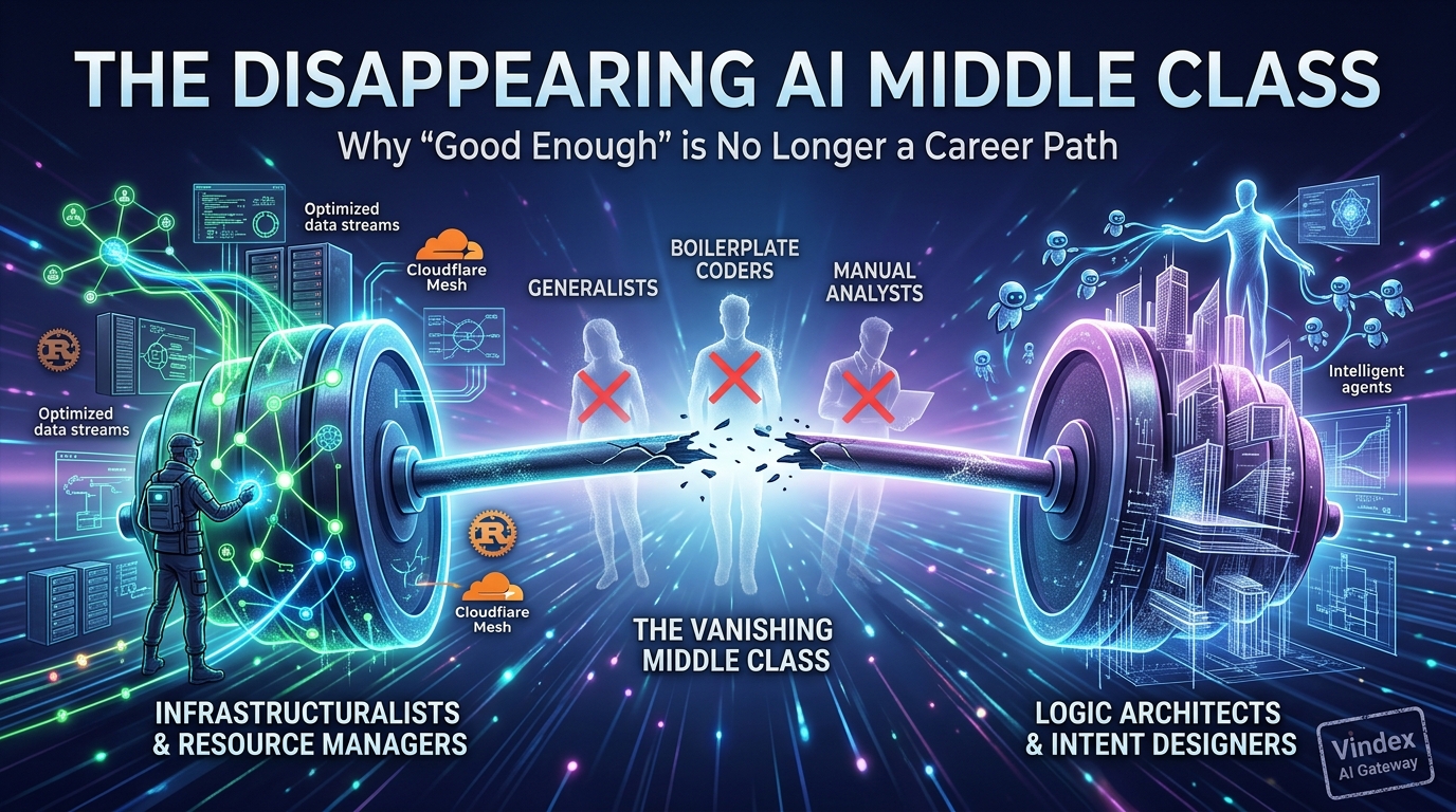 The Disappearing AI Middle Class: Why "Good Enough" is No Longer a Career Path