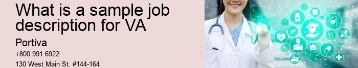 what is a sample job description for VA