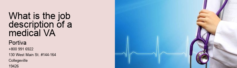 what is the job description of a medical VA