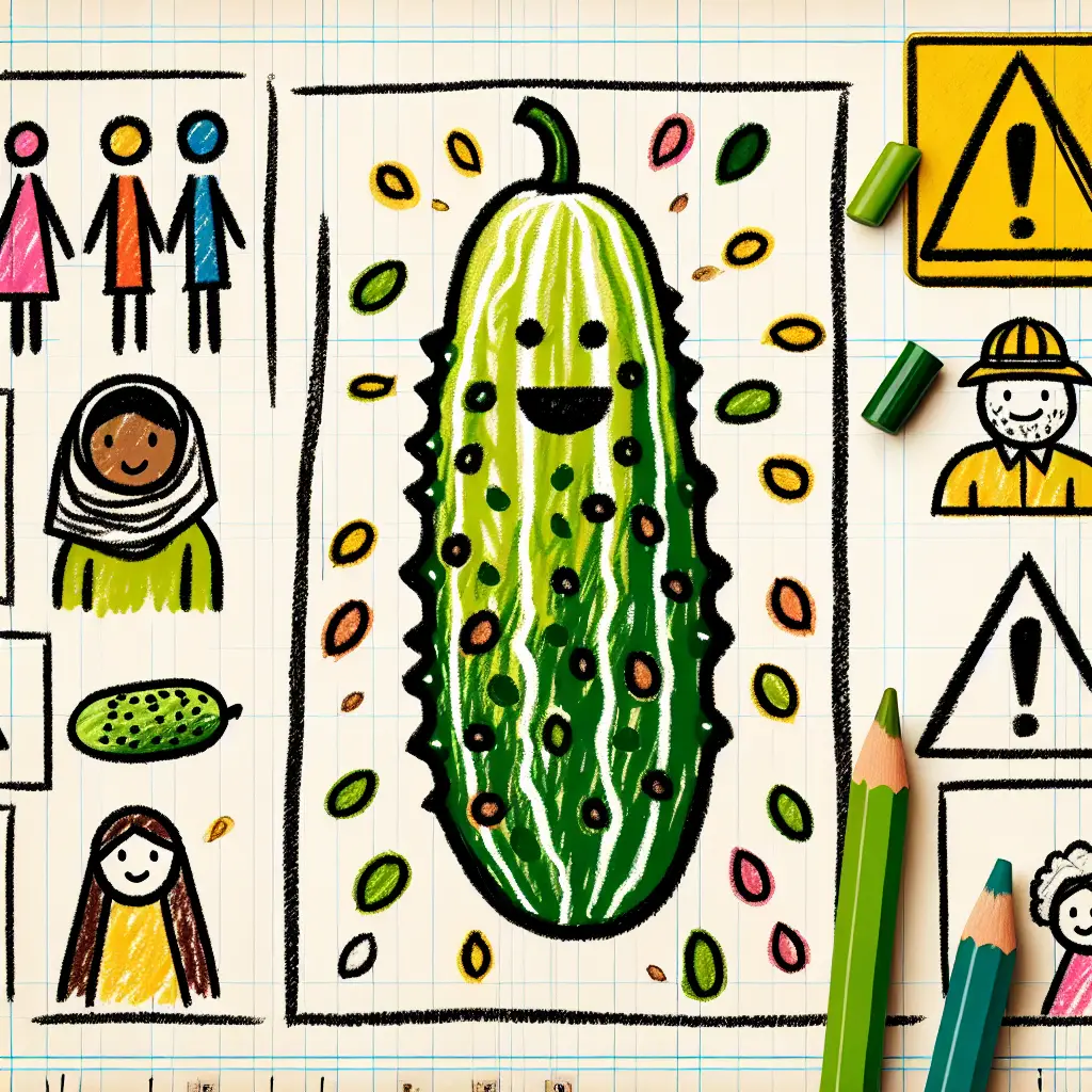 Stand back! This explosive cucumber is bursting with seeds