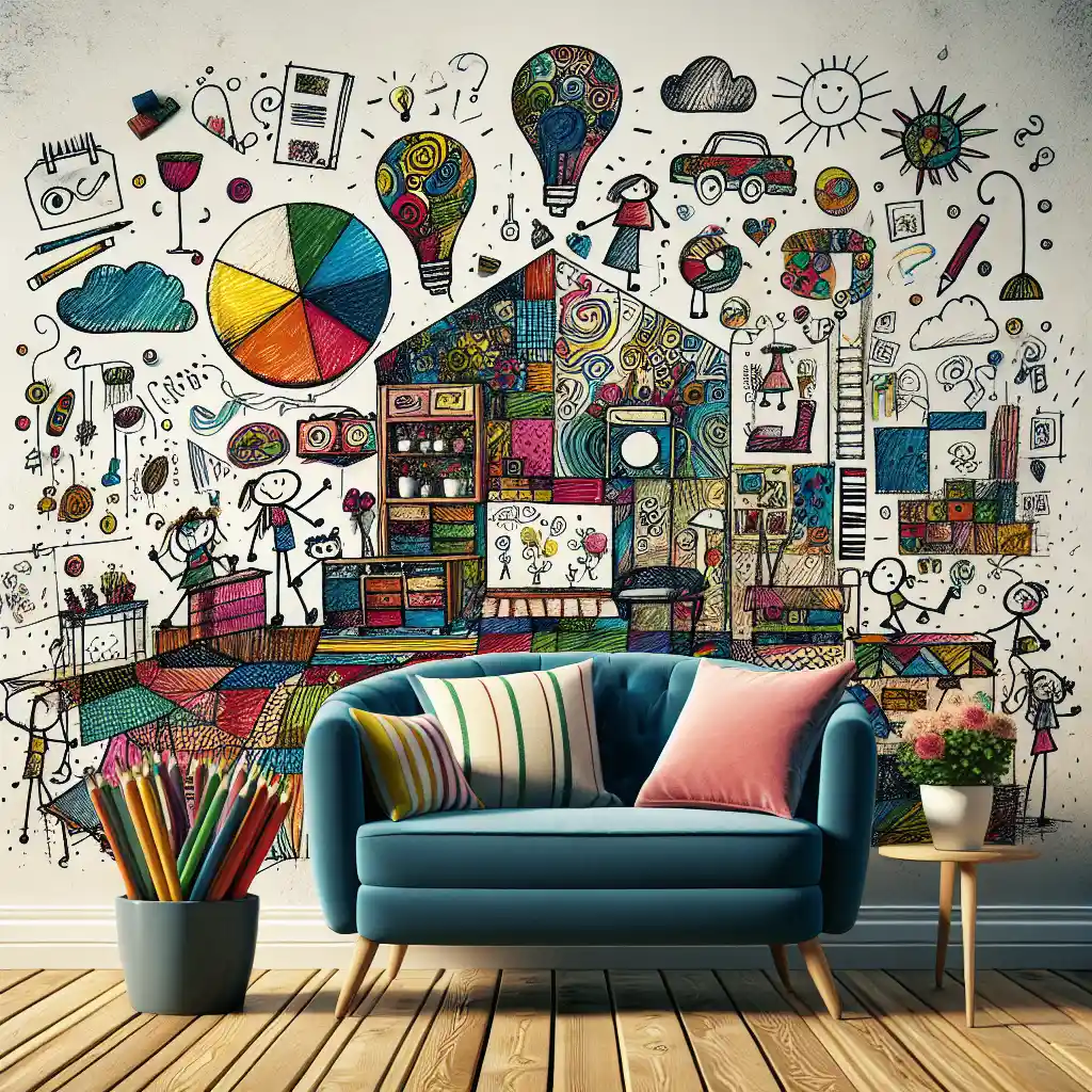 'I let loose' - artist transforms her entire house