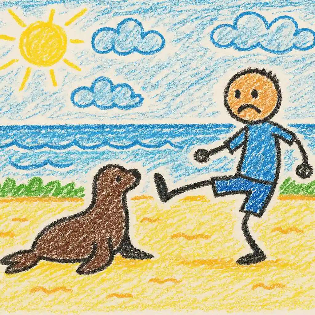 Video appears to show man kicking sea lion on California beach, sparking federal probe