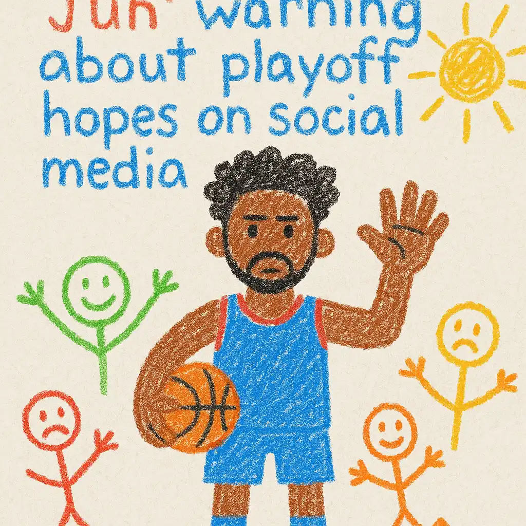 Joel Embiid issues ‘fun’ warning about Phillies’ playoff hopes on social media