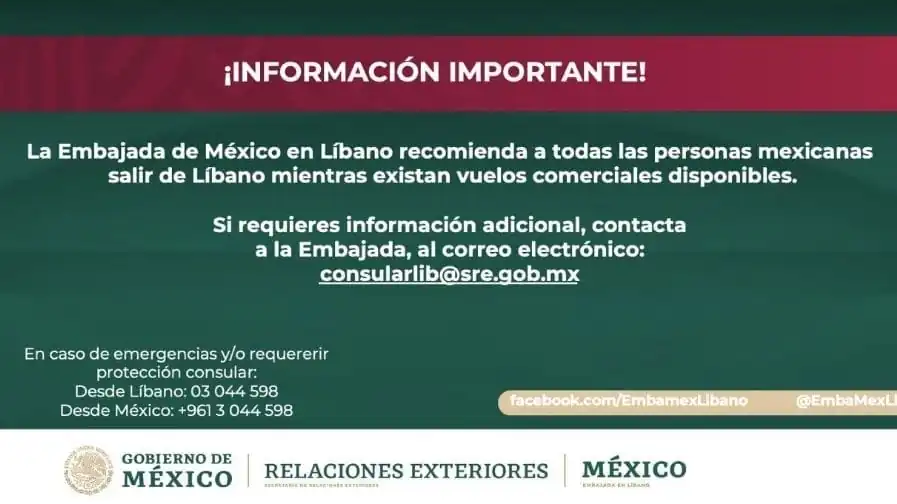 nxnoticias.com-embajada-de-mexico-en-libano-reitera-a-mexicanos-que-salgan-de-ese-pais