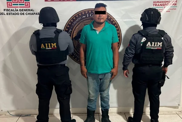 Detenido en Chiapas.