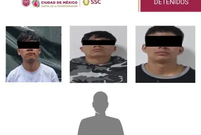 Operativo de la SSC CDMX en la colonia Morelos resulta en la detención de cuatro personas con armas y droga.