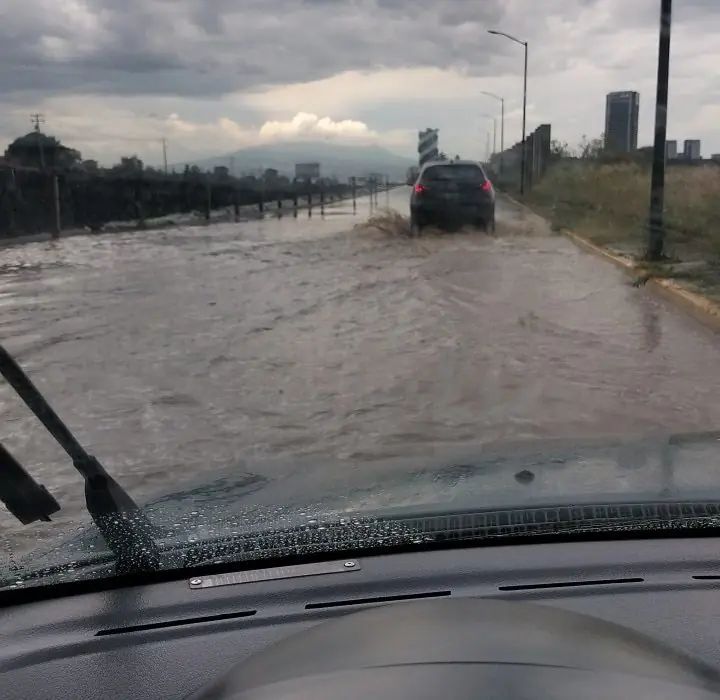 Lluvias en San Andrés Cholula.