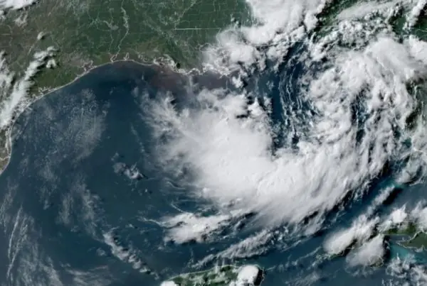 Tormenta Tropical Bertha se forma en el Golfo de México.