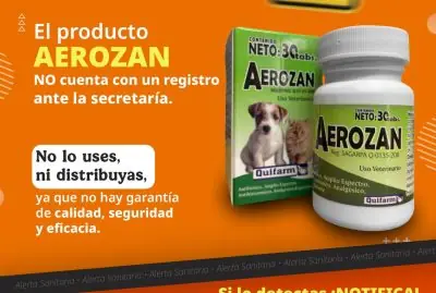 Senasica alerta por AEROZAN.