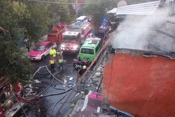 Explosión por acumulación de gas en Las Águilas.