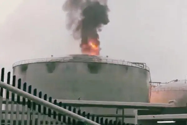 Pemex atiende incidente en Terminal Pajaritos.
