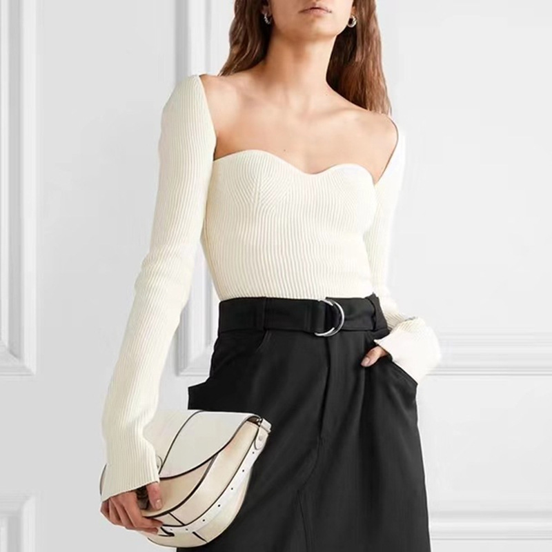 Arc Hem Side Slit Inner Sweater Sweater