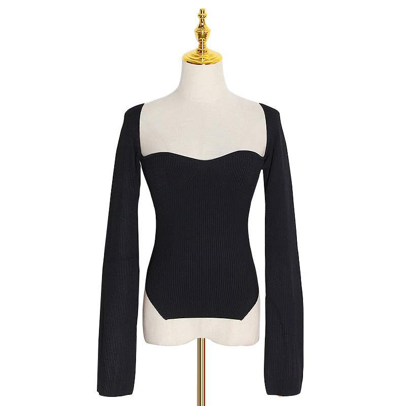 Arc Hem Side Slit Inner Sweater Sweater - Image 5