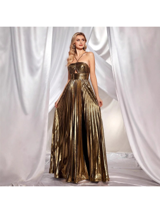 Tube Top Slit Elegant Prom Evening Party Dress
