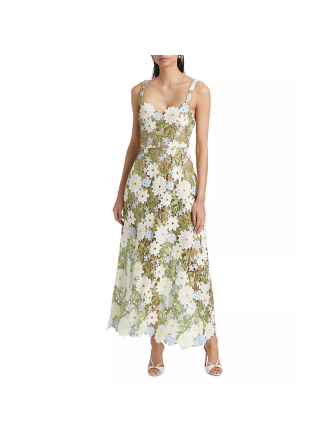 Suspender Spring Water Soluble Floral Hollow Out Cutout out Stitching High Sense Suspender Dress