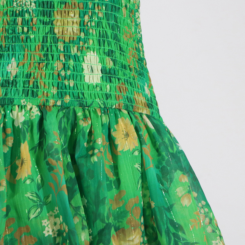 Outdoor Tube Top Dress Flounced Summer French High Sense Chiffon Dress - Image 7