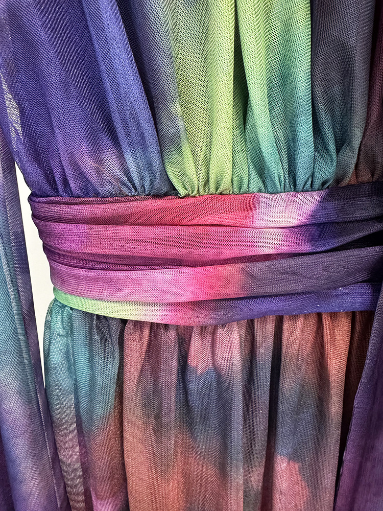 Spring Summer Star Bay Sleeve Colorful Printed Maxi Dress - Image 9