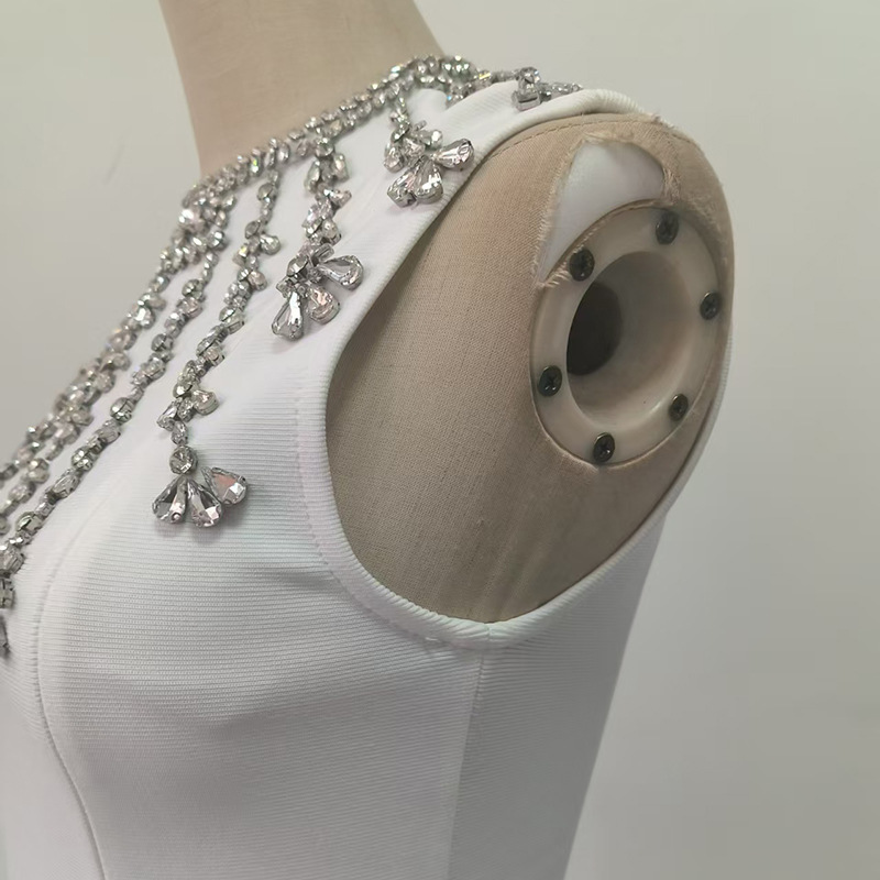 Special Interest High Grade Diamond Embedded Sheath Dress - Image 4