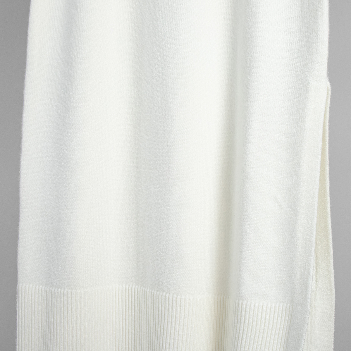 Turtleneck Sweater Skirt Set Loose Sweater Split Skirt Set - Image 11