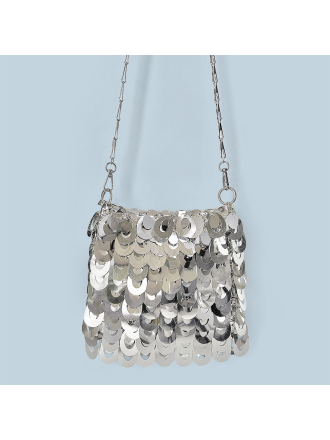 Niche Hollow Out Cutout out Sequin Chain Oversized Bag Women Bag Autumn Popular Messenger Bag