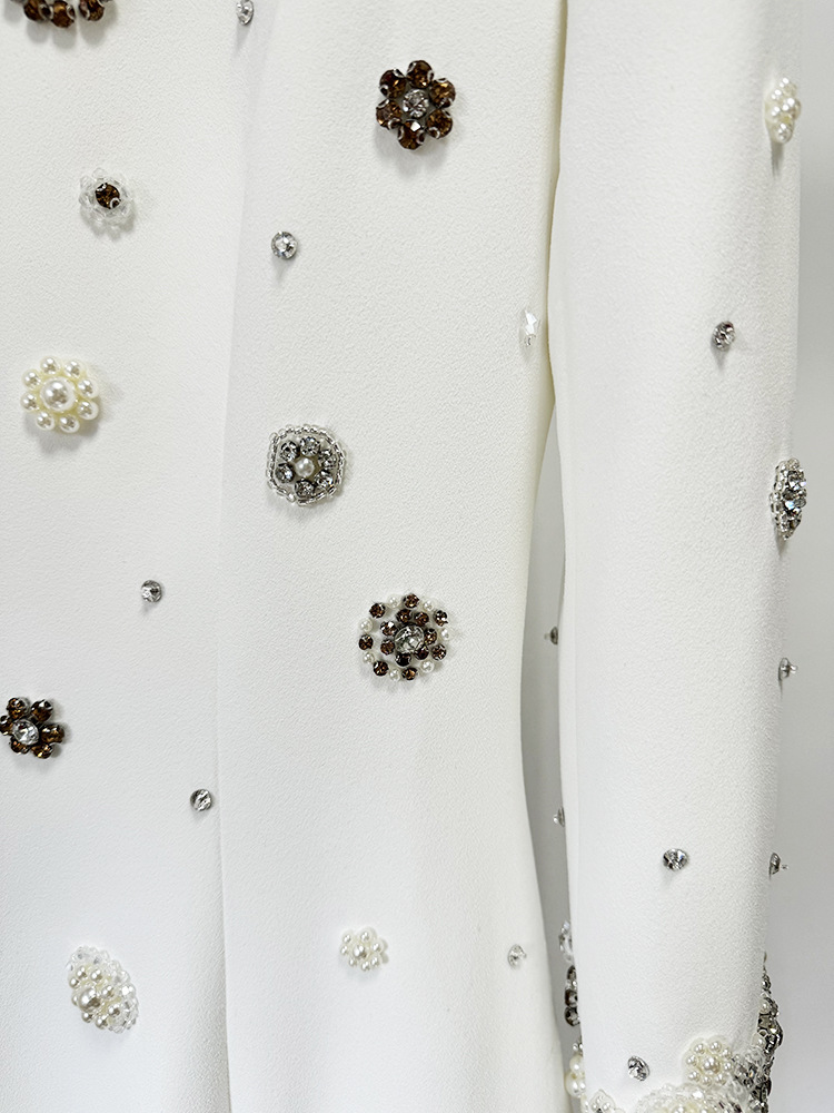 Heavy Industry Beads Diamond Embedded Slim Maxi Dress Formal Dress - Image 13