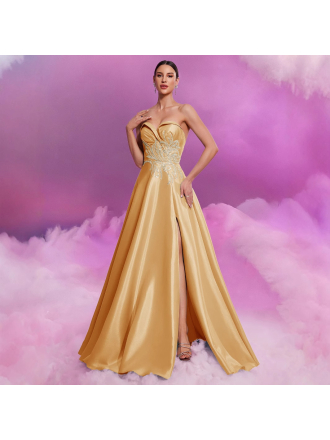 Tube Top Applique Formal Host Bridesmaid Cocktail Evening Dress