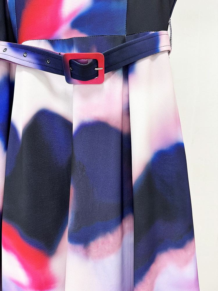 Sleeveless Vest Colorful Printed Maxi Dress - Image 7