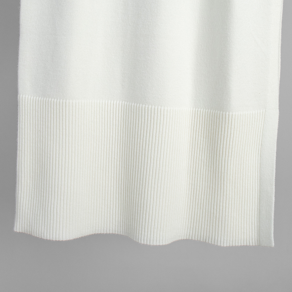 Turtleneck Sweater Skirt Set Loose Sweater Split Skirt Set - Image 12