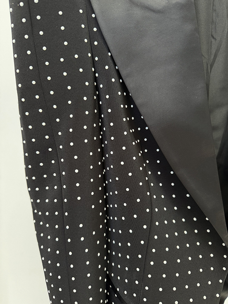 Early Spring Personalized Shrug Point Slim Blazer Heavy Industry Pearl Beaded Skirt Sets - Image 6