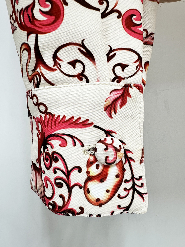 Early Spring Underwater World Printed Camisole Short Coat Trousers Three-Piece Sets - Image 12