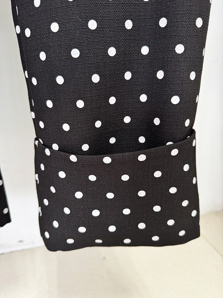 Star Bow Decoration Polka Dot Dots Blazer Trousers Blazers Two Piece Sets - Image 8
