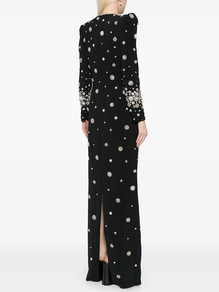 Heavy Industry Beads Diamond Embedded Slim Maxi Dress Formal Dress - Image 2