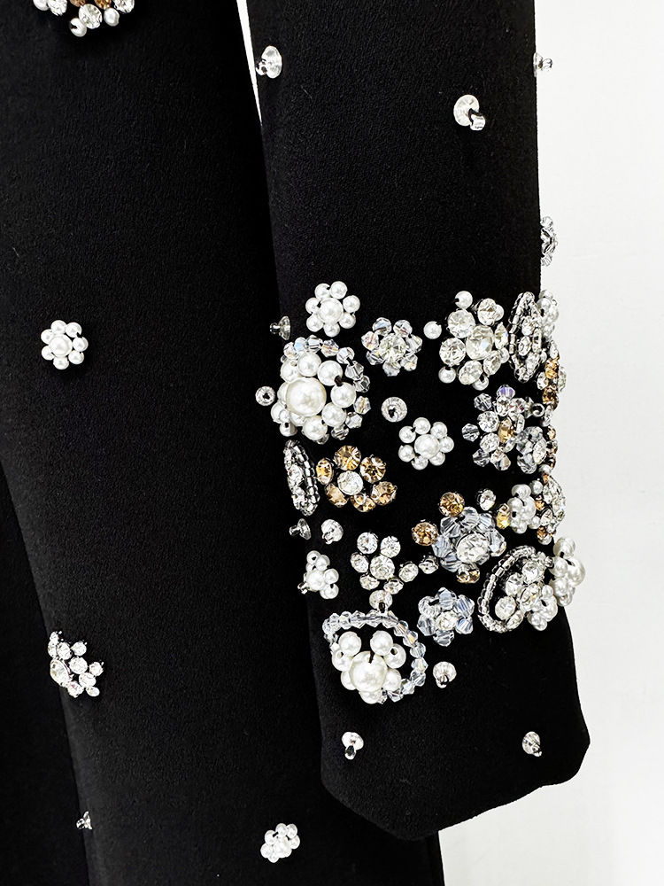 Heavy Industry Beads Diamond Embedded Slim Maxi Dress Formal Dress - Image 9