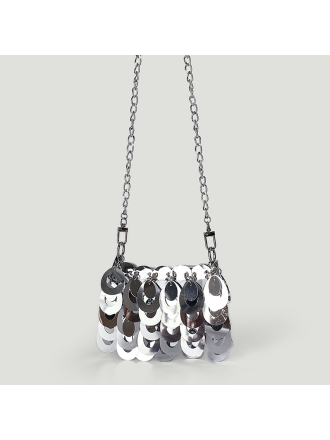 Niche Hollow Out Cutout out Sequin Chain Mini Bag Women Bag