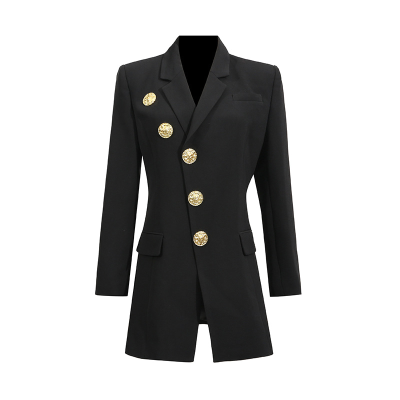 Blazer Elegant V neck Button Design - Image 2