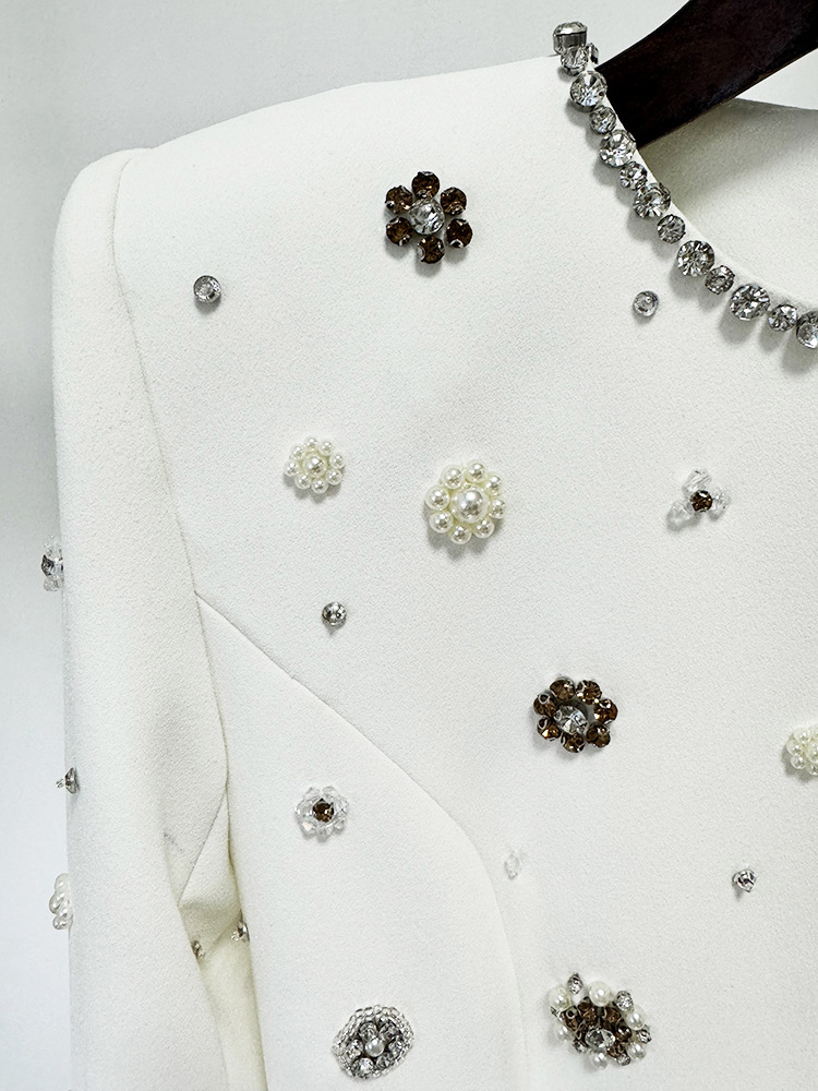 Heavy Industry Beads Diamond Embedded Slim Maxi Dress Formal Dress - Image 12