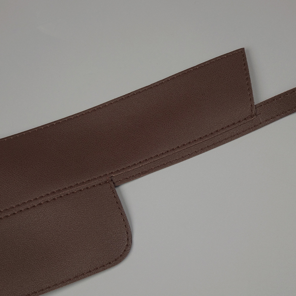 Chocolate Design Waist Seal Pleated Brown Dress - Image 11