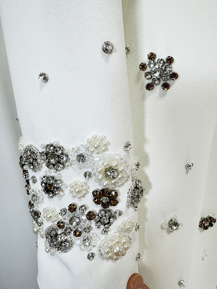Heavy Industry Beads Diamond Embedded Slim Maxi Dress Formal Dress - Image 14