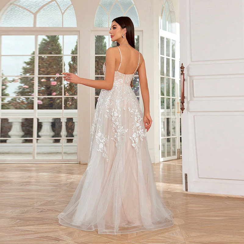 Lace Evening Dress Suspender Bridal Mori Fairy Temperamental Wedding Veil Formal Dress - Image 6