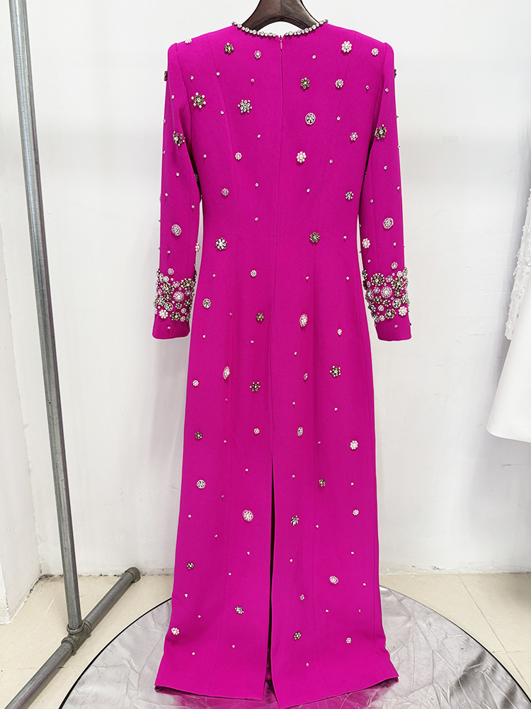 Star Heavy Industry Beads Diamond Slim Maxi Dress Formal Dress - Image 2