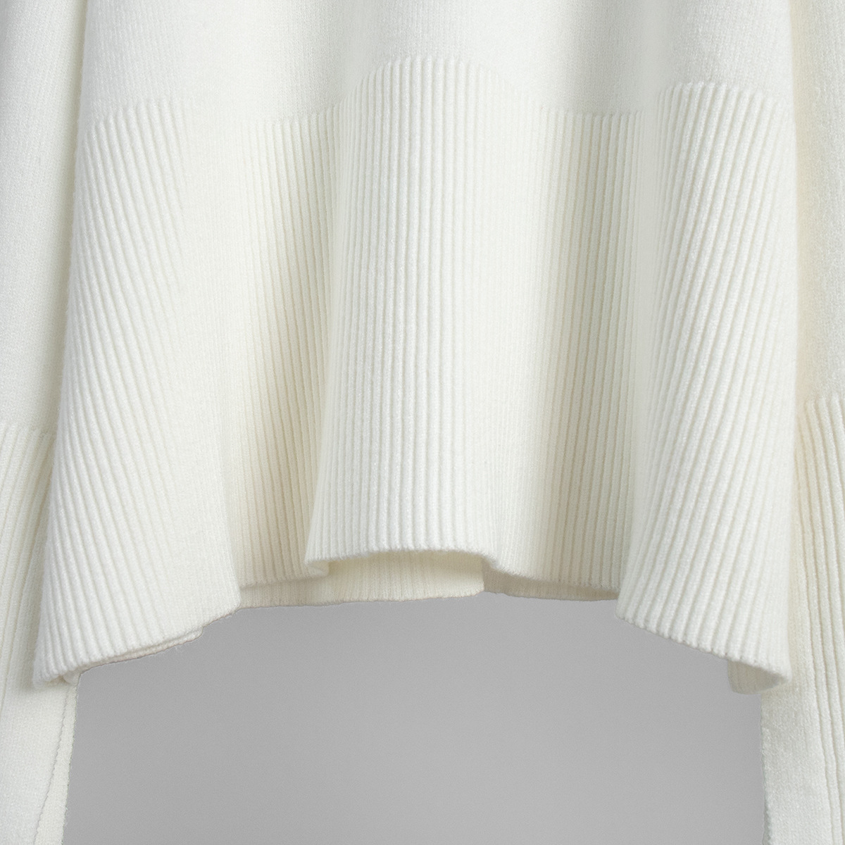 Turtleneck Sweater Skirt Set Loose Sweater Split Skirt Set - Image 9