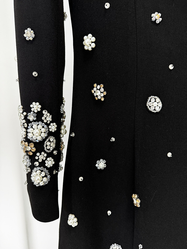Heavy Industry Beads Diamond Embedded Slim Maxi Dress Formal Dress - Image 11