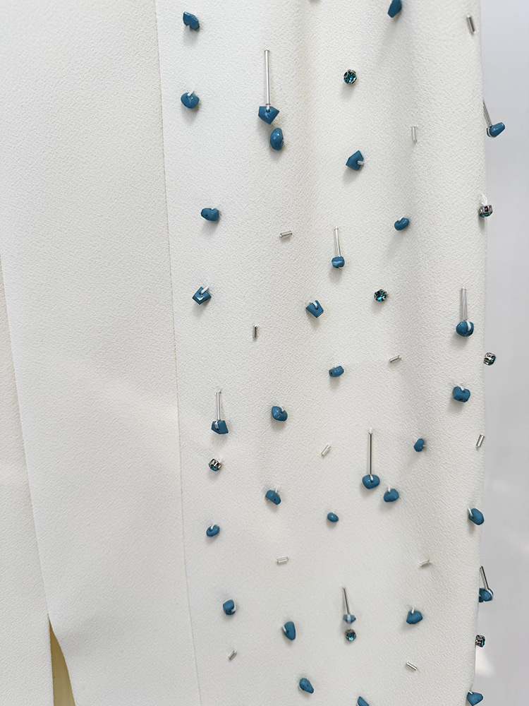 Heavy Industry Beads Vest Top Split Skirt Two Piece Sets - Image 11