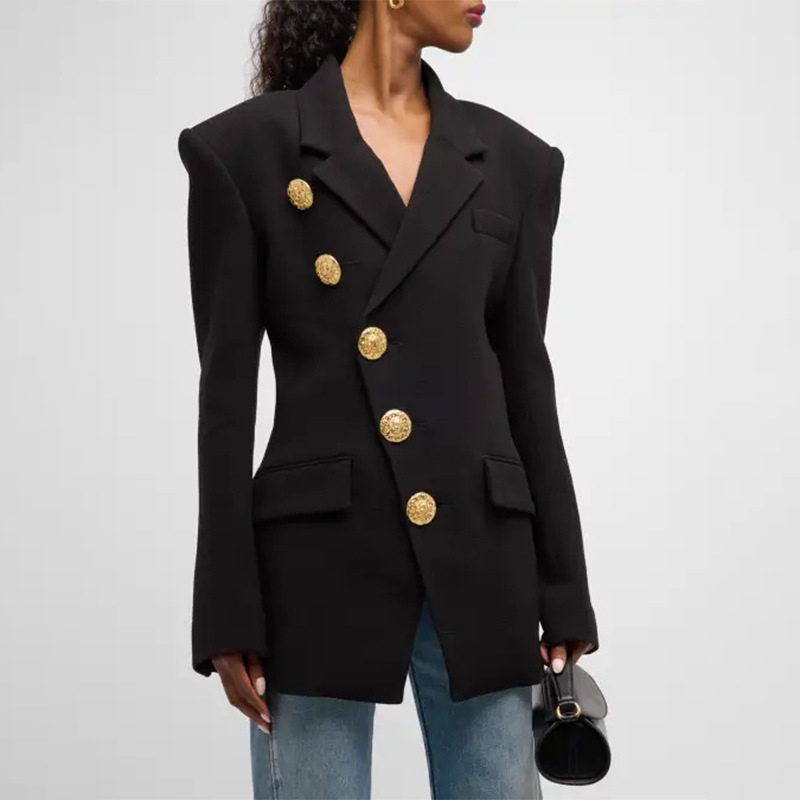 Blazer Elegant V neck Button Design